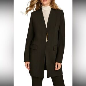 NWT Elegant Donna Karan New York Women’s Collarless Blazer
